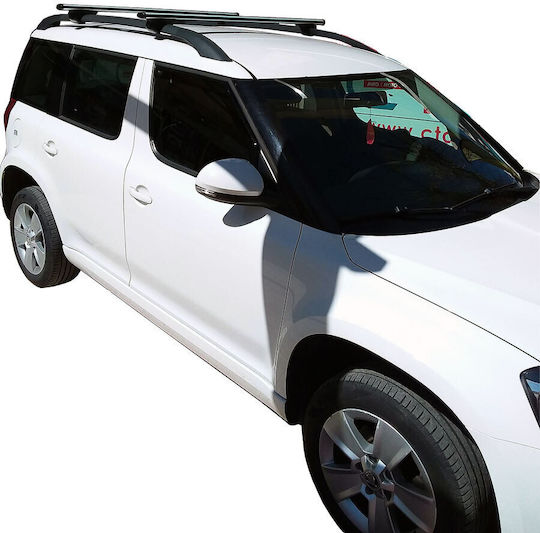 Nordrive Μπάρες Οροφής Αλουμινίου Silenzio για Skoda Yeti (Σετ με πόδια) Ασημί