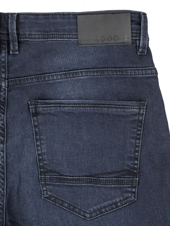 Men's Jeans Pants Elastic with Slim Fit Blue