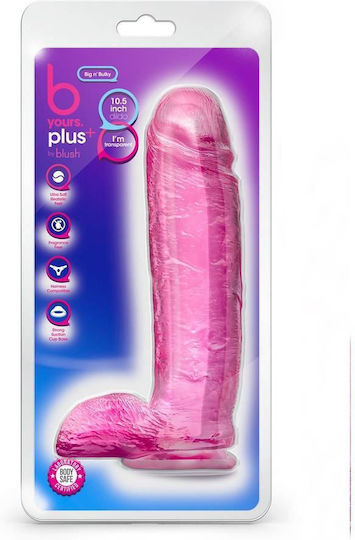 Blush Dildo realist Cu ventuză Roz 27cm