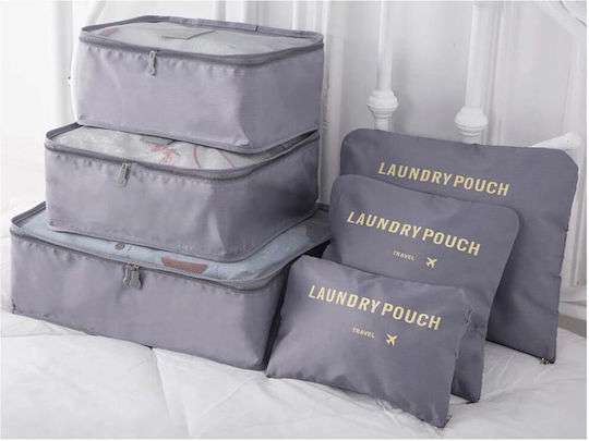 Storage Case for Bags in Gray Color 38x30x12cm 6pcs