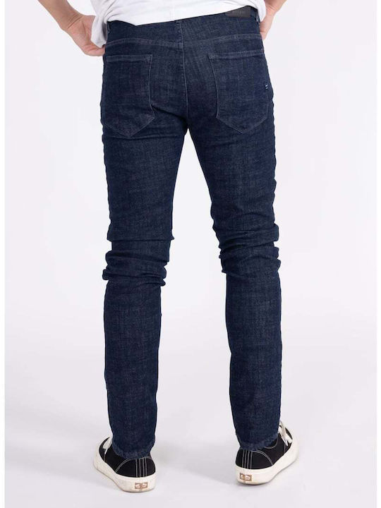 Men's Jeans Pants with Relaxed Fit Blue Denim W10-86 Blue