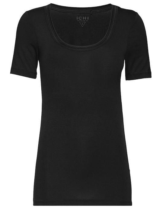 Γυναικεία Μπλούζα Κοντομάνικη Μαύρο (10001/BLACK)
