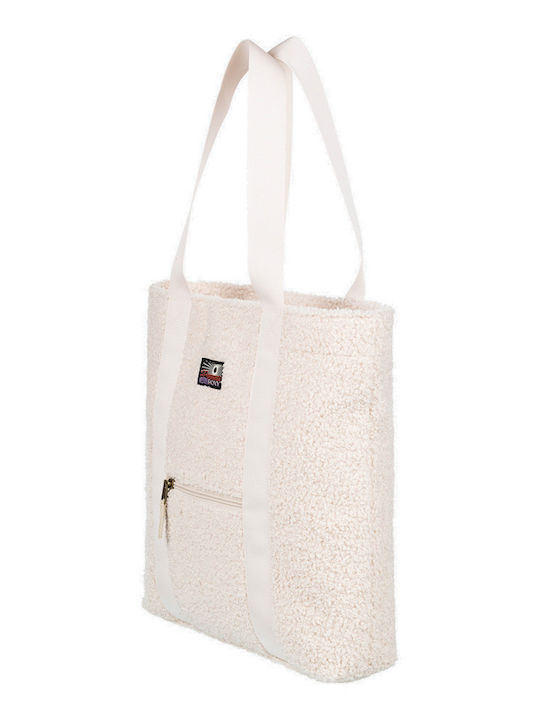 Roxy Fabric Beach Bag White