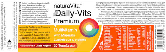 Natura Vita Multivitamin for Energy 30 Tablets