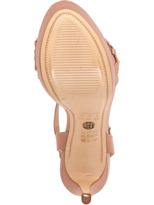 Stoff Sandalen Rosa