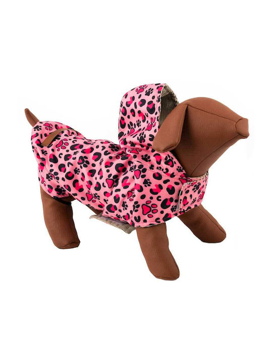 Woofmoda Hundemantel Wasserdicht Rosa XXLarge mit Rückenlänge 45 cm.