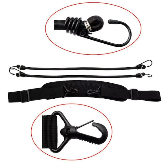 Motowolf Motorcycle Tail Bag 90lt Black