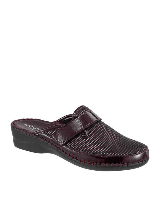Anatomical Leather Women's Slippers Gray