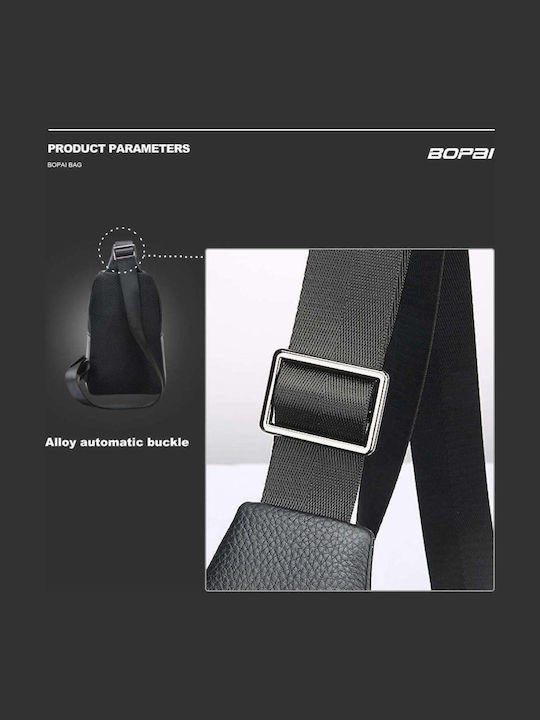 Leather Men's Briefcase Black