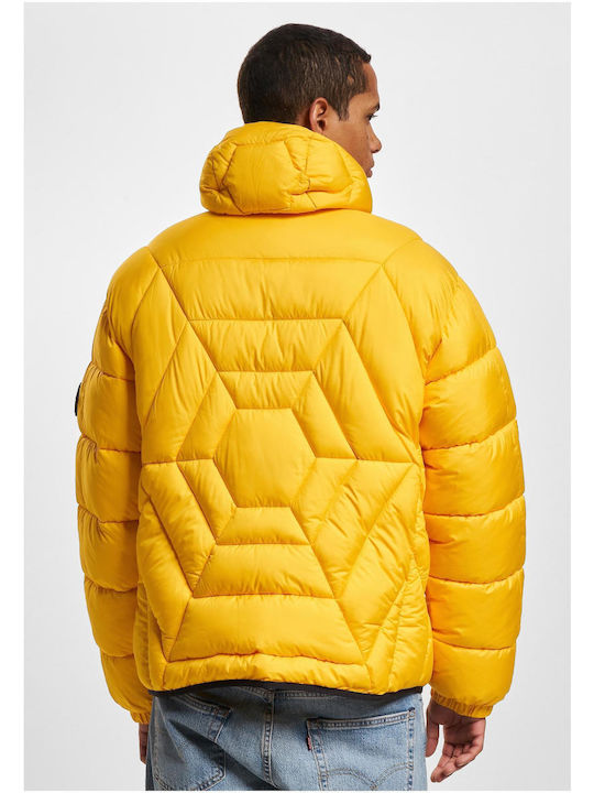 Southpole Ανδρικό Χειμωνιάτικο Μπουφάν Puffer yellow