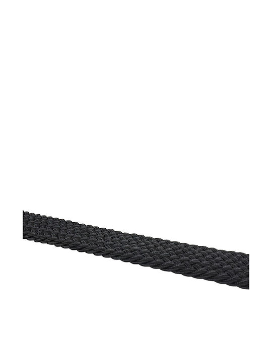Elastic Men's Belt Knitted Black
