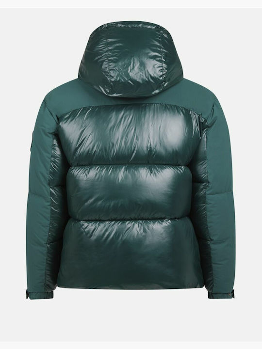 Herren Winter Jacke Puffer Wasserdicht Grün