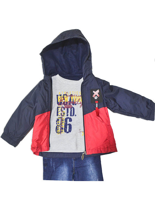 Minimen Kinder Set mit Hose & Jacke Winter 3Stück Blau