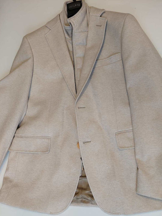 Herrenanzugsjacke Ecru