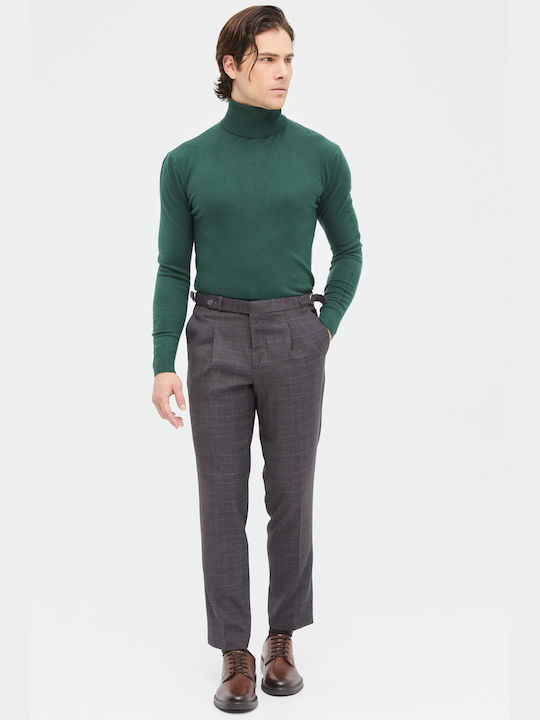 Aristoteli Bitsiani Men's Long Sleeve Sweater Turtleneck Dark Green.