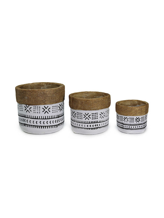 Viosarp Ethnic Rope Topf Keramik Ceramic 10.5x10.5x9.5cm.