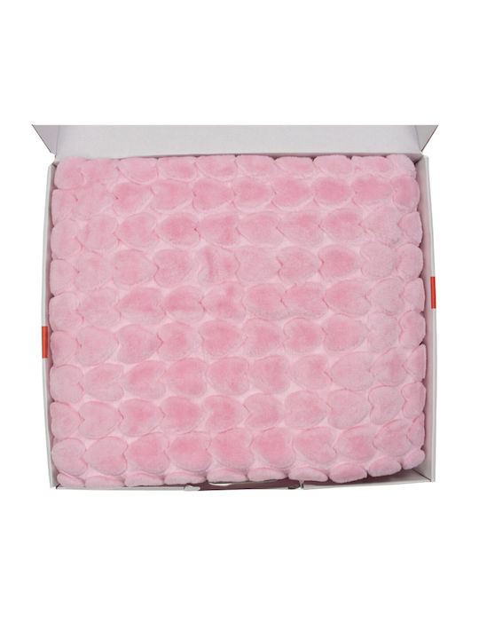 Kamtex Baby Pătură Pepinieră Swaddling pături 0268 Catifea Roz 100x115cm