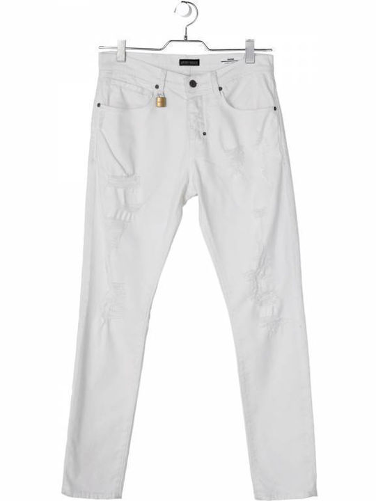 Trousers Elastic White
