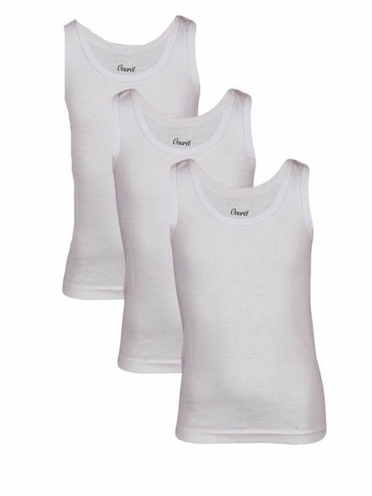 Onurel Kids Set with Tank Tops White 3pcs