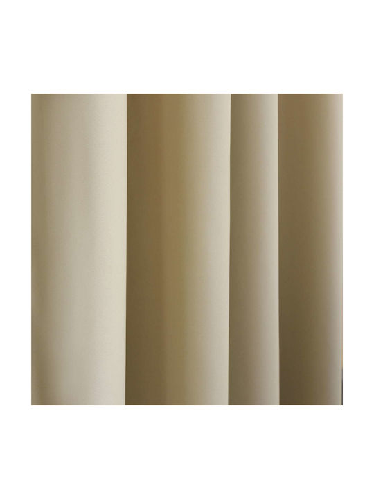 Decocraft Blackout Curtain with Pencil Pleat Beige 140x270cm