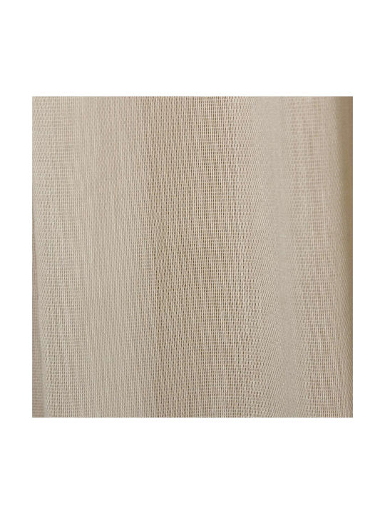Decocraft Κουρτίνα με Τρέσα Luxnet Μπεζ 140x270εκ.