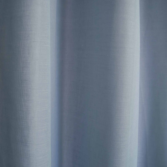 Decocraft Linenlook Pencil Pleat Curtain Light Blue 140x270cm