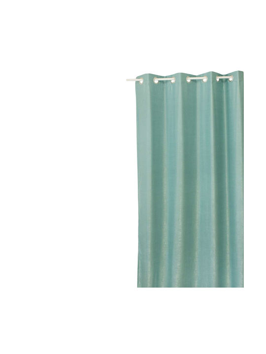 Decocraft Vorhang mit Grommet Wildleder Türkis 140x260cm