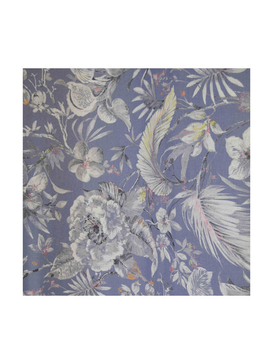 Decocraft Watercolor Blue Curtain with Grommets 140x260cm