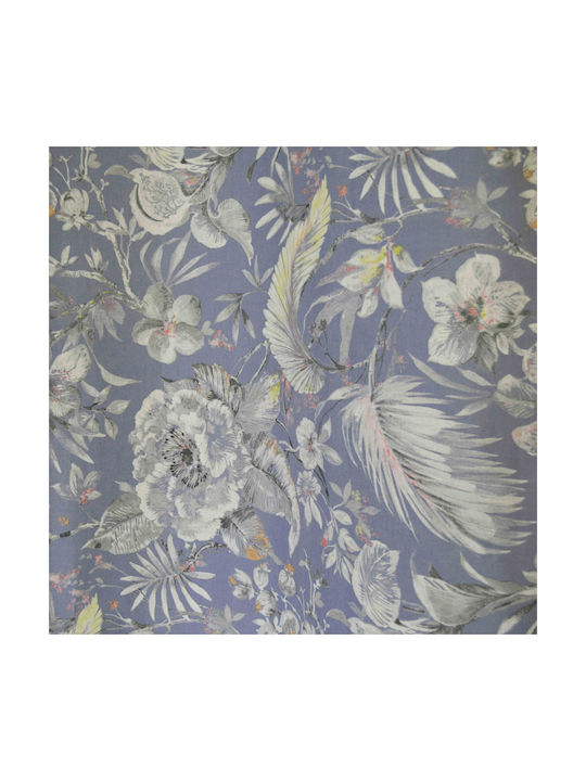 Decocraft Watercolor Blue Curtain with Grommets 140x260cm