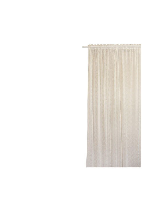 Decocraft Curtain With Ecru Pencil Pleat 140x270cm