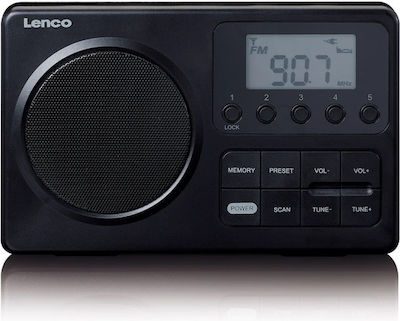 Lenco MPR-035 Portable Radio Electric / Battery Black