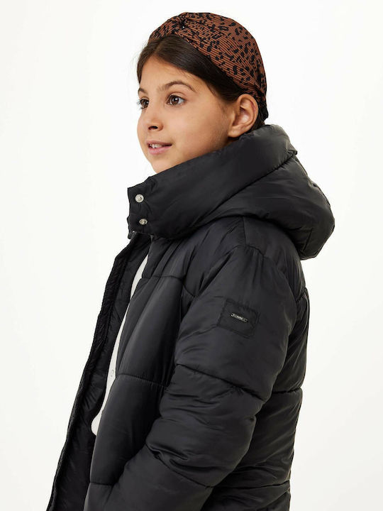 Kids' Casual Jacket with Hood Black JI1161026K