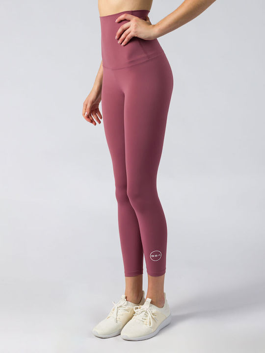 GSA Frauen Leggings Hochgeschnitten ροζ