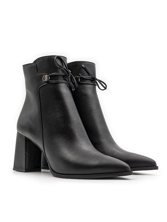 Fardoulis Leder Damen Knöchelstiefel Schwarz