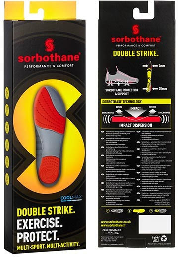 Sorbothane Double Strike Πέλματα Μεταταρσίου SOR091567023 2τμχ
