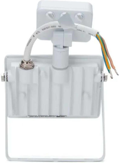 Aigostar Στεγανός Προβολέας LED 20W Φυσικό Λευκό 4000K με Αισθητήρα Κίνησης IP65