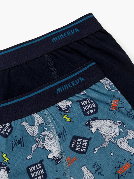 Minerva Set Kinder Boxershorts Bunt 2Stück