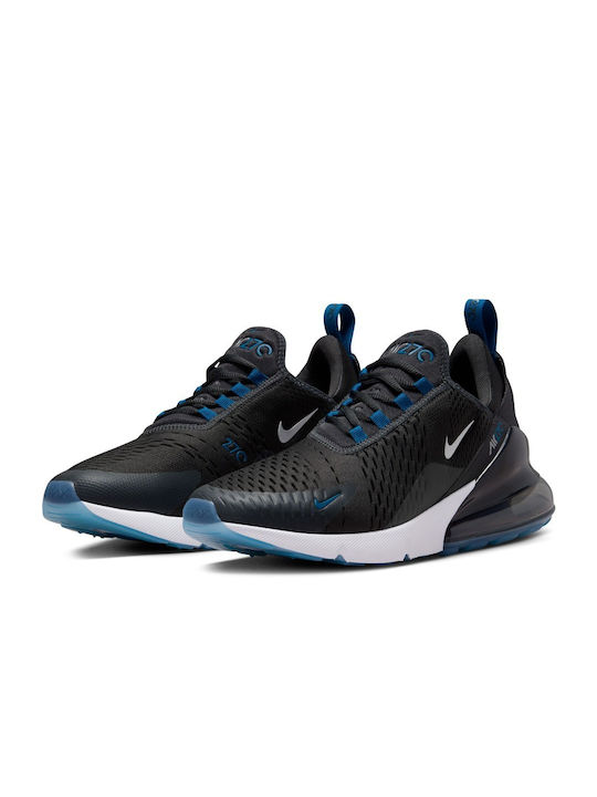 Nike Air Max 270 Ανδρικά Sneakers Anthracite / Industrial Blue / Λευκό / Metallic Silver