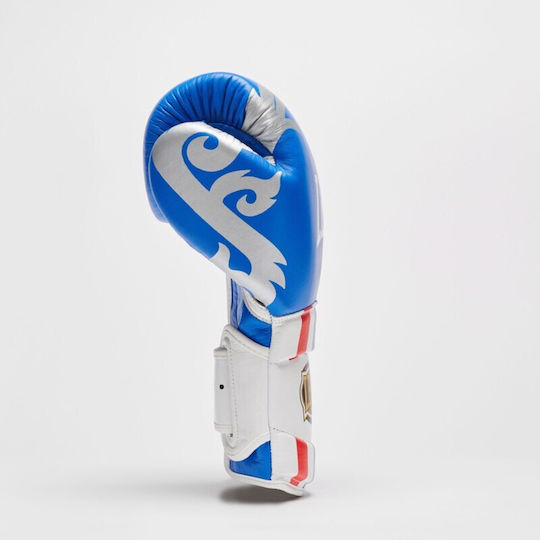 Leone 1947 Boxing Gloves Leather for Match Blue