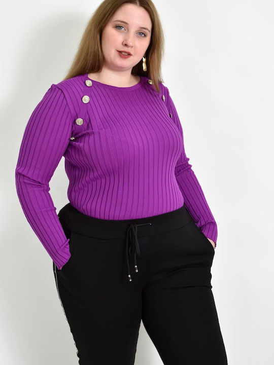 Potre Women's Blouse Long Sleeve Magenta