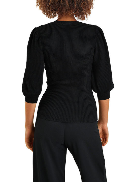 Sisters Point Women's Sweater with 3/4 Sleeve black