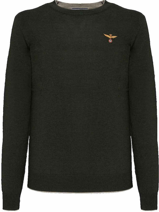 Aeronautica Militare Men's Long Sleeve Sweater Khaki