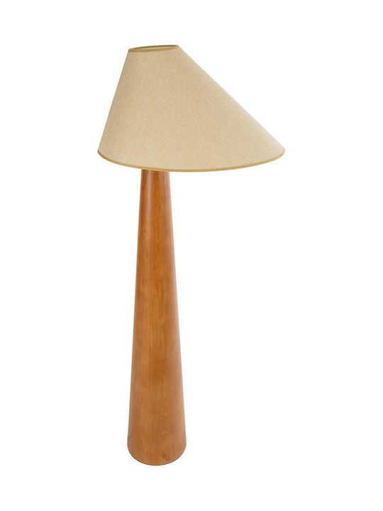 GloboStar Kauai Floor Lamp H145xW55cm. with Socket for Bulb E27 Beige