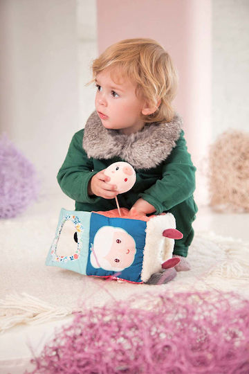 Lilliputiens Activity Cube Louis made of Fabric with Sounds for 9++ Months