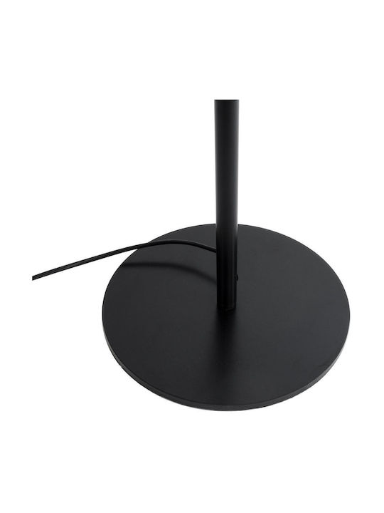 GloboStar Marigold Floor Lamp H160xW46cm. with Socket for Bulb E27 Black