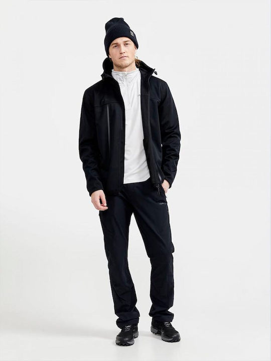 Winter Jacket Softshell Waterproof and Windproof Black