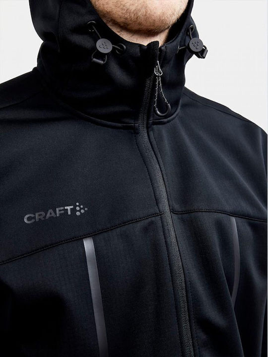 Winter Jacket Softshell Waterproof and Windproof Black