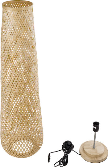 GloboStar Mamizu Floor Lamp H93xW28cm. with Socket for Bulb E27 Beige