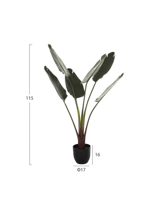 HomeMarkt Artificial Plant in Pot Green 115cm 1pcs