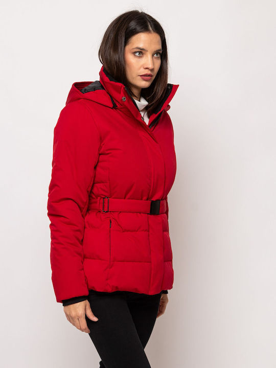 Scurtă Jachetă de femei Puffer Red